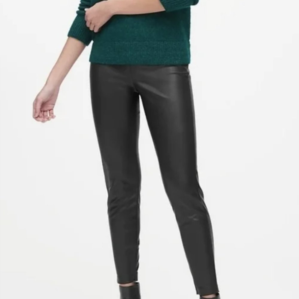 Banana Republic Devon Faux Leather Legging 6S
